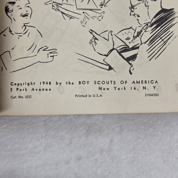 Vintage 1948 Lion Cub Scout Book BSA Handbook Mid-Century Ephemera - Picture 5 of 11